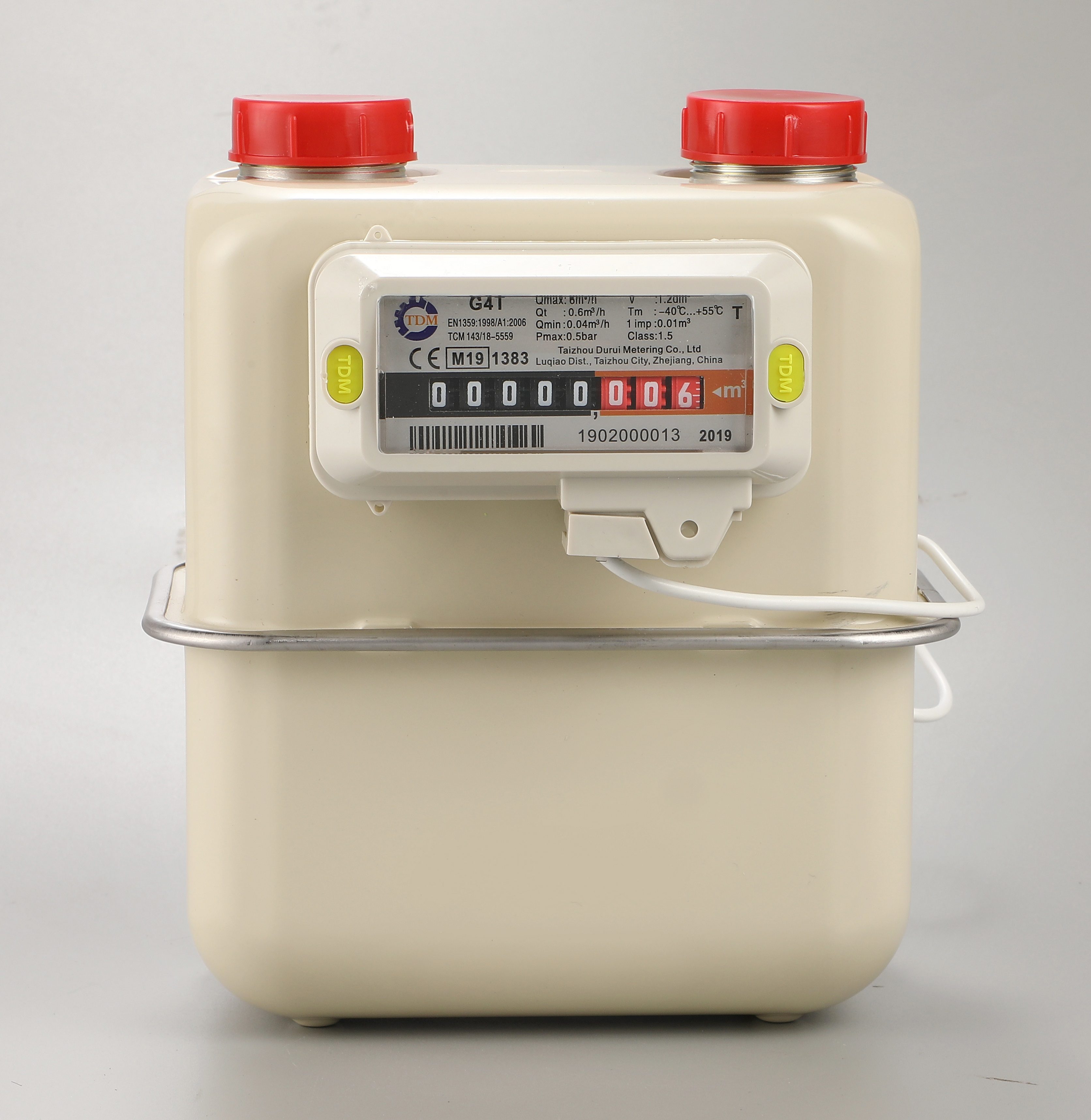 Pulse output gas meter