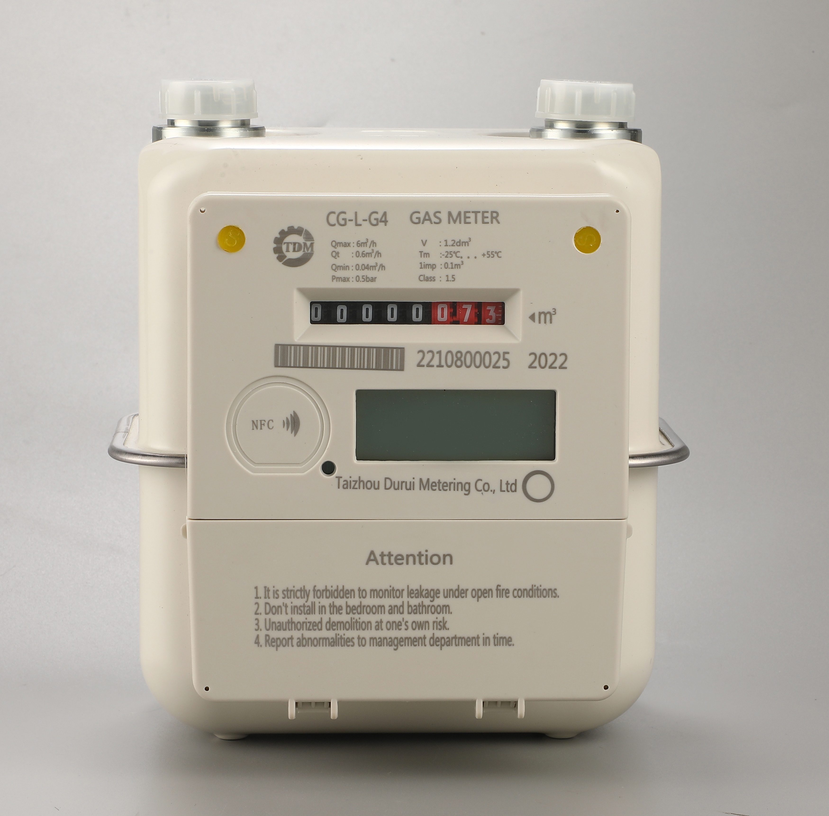 NFC/STS prepaid gas meter